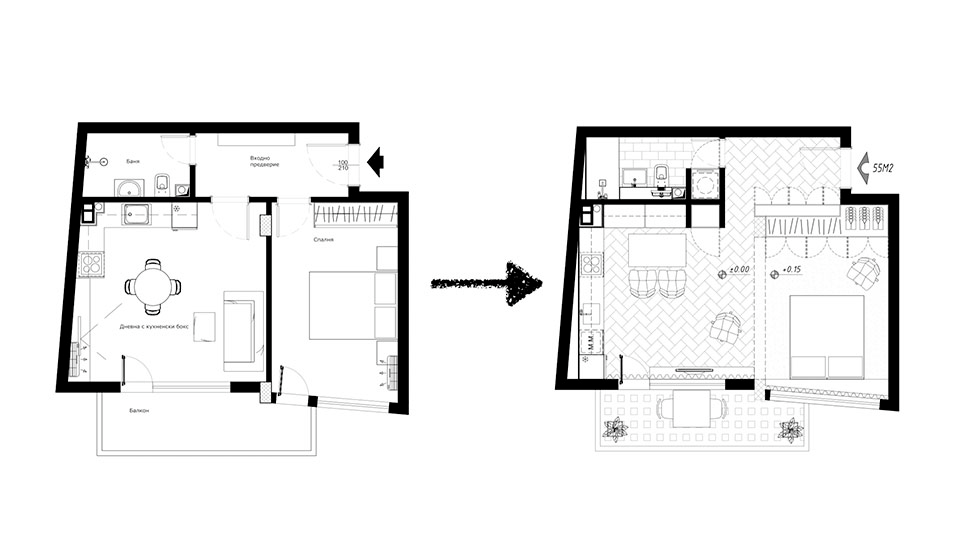 Three Sleek Apartments Under 1500 square feet from All In Studio (Includes floor plans)