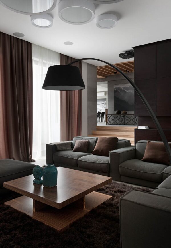 A Modern Summer Cottage Utilizes Tons of Walnut