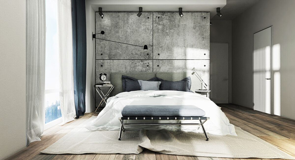 concreteaccentwall Interior Design Ideas.