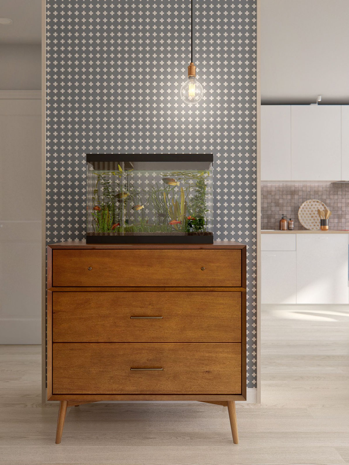 A Midcentury Inspired Apartment with Scandinavian Tendencies