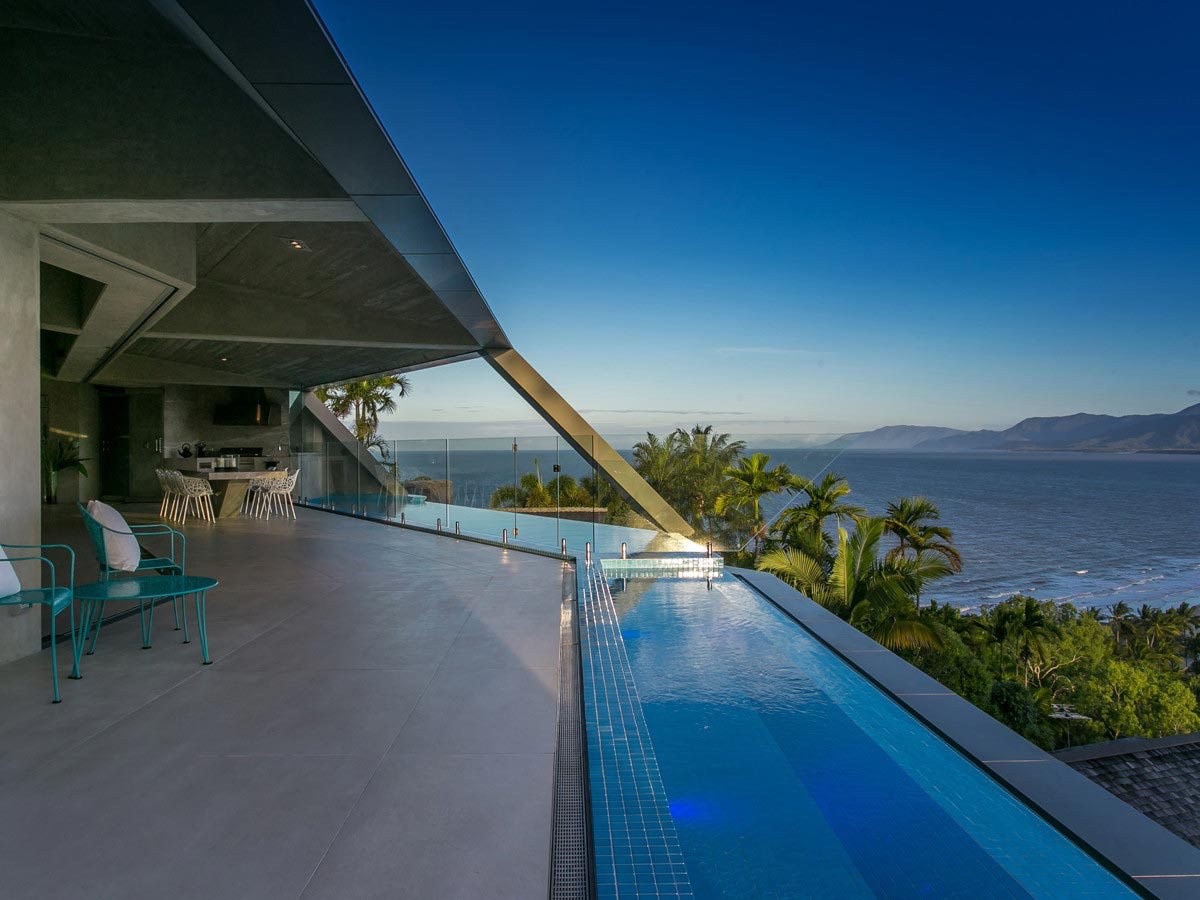 A Sculptural Cliffside Home With A Breathtaking Tropical View
