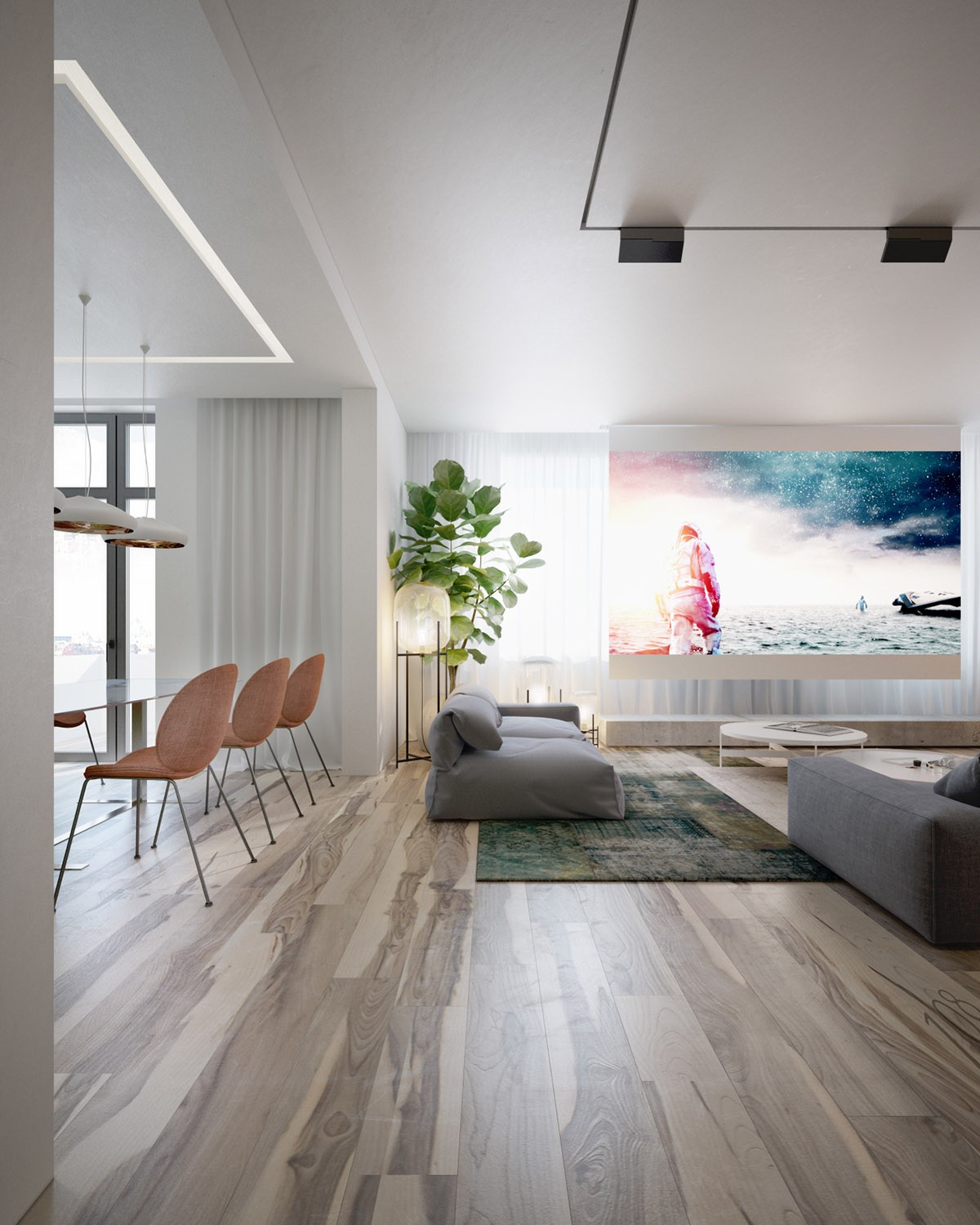 4 Interiors Where Wood And Concrete Meet