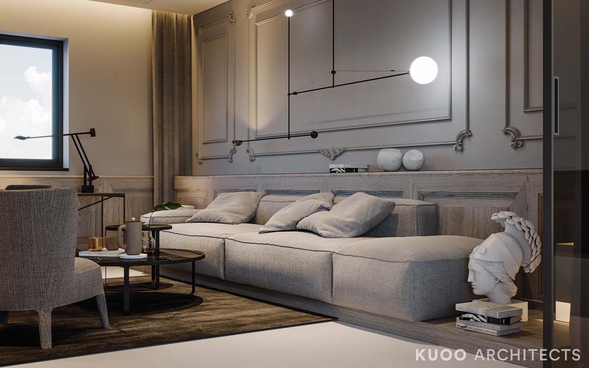 Ritzy UK Home with Glam Metallic Accents