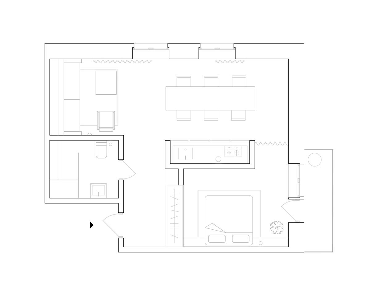 A Soothing, Earthy Color Scheme for a 3 Bedroom Home With