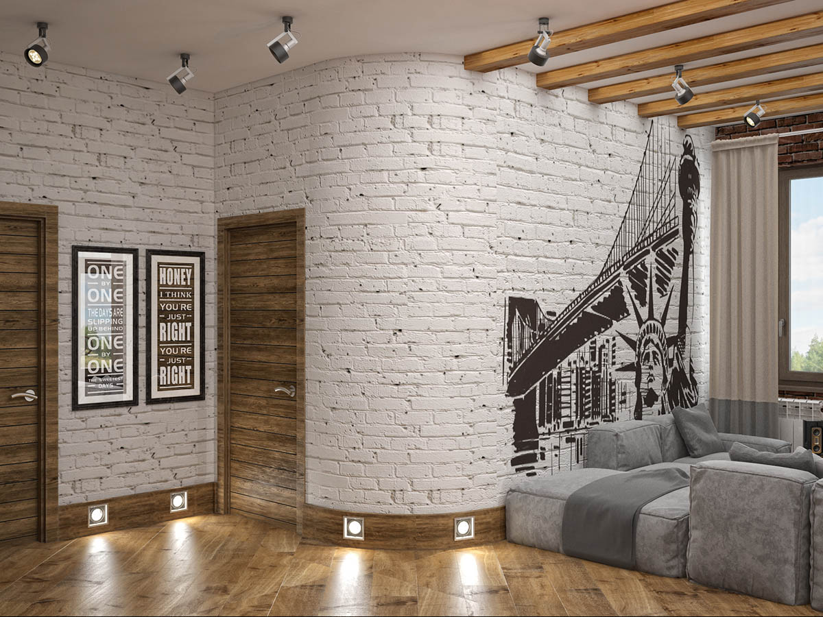 Sweet Industrial Brick Wall With New Design