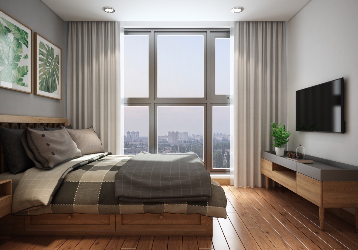 Small Modern Apartment Design With Asian And Scandinavian