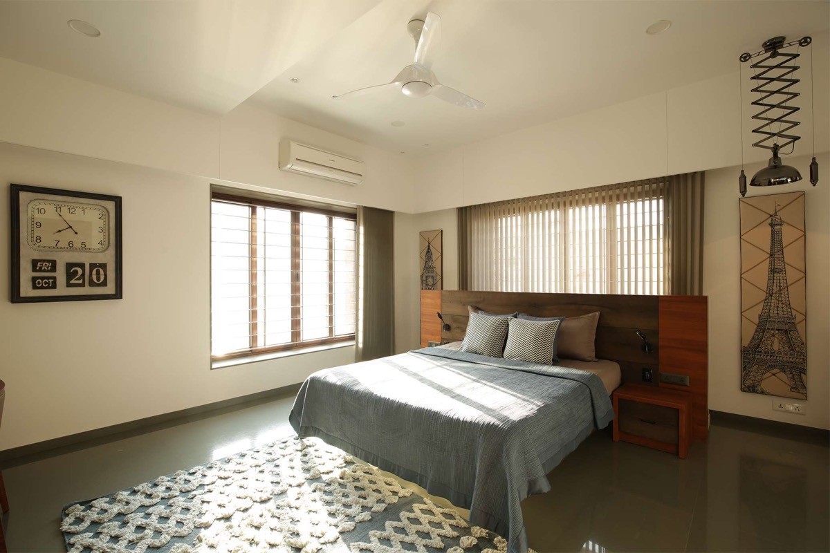 A Colour Rich Indian Home With Concrete Architecture And