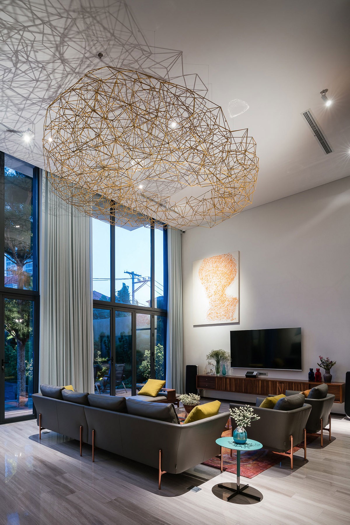 Vietnamese Villa With Open Plan Spaces & Mezzanine Levels