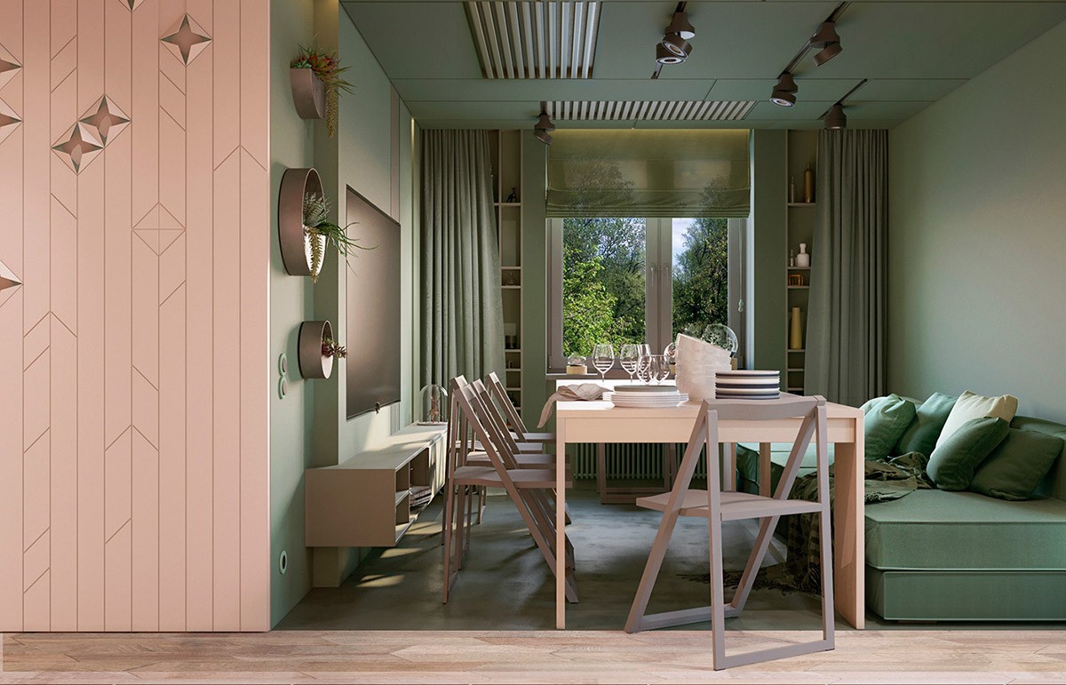 Interior Design Using Pink And Green 3 Examples To Help You Pull It Off