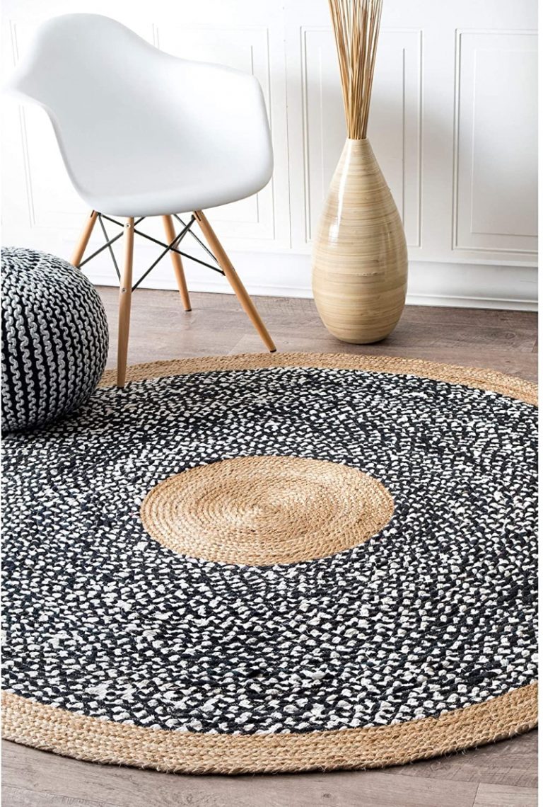 Round Natural Fiber Rug Interior Design Ideas