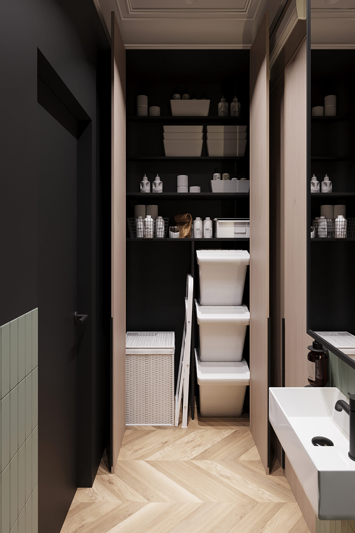 bathroom storage Interior Design Ideas