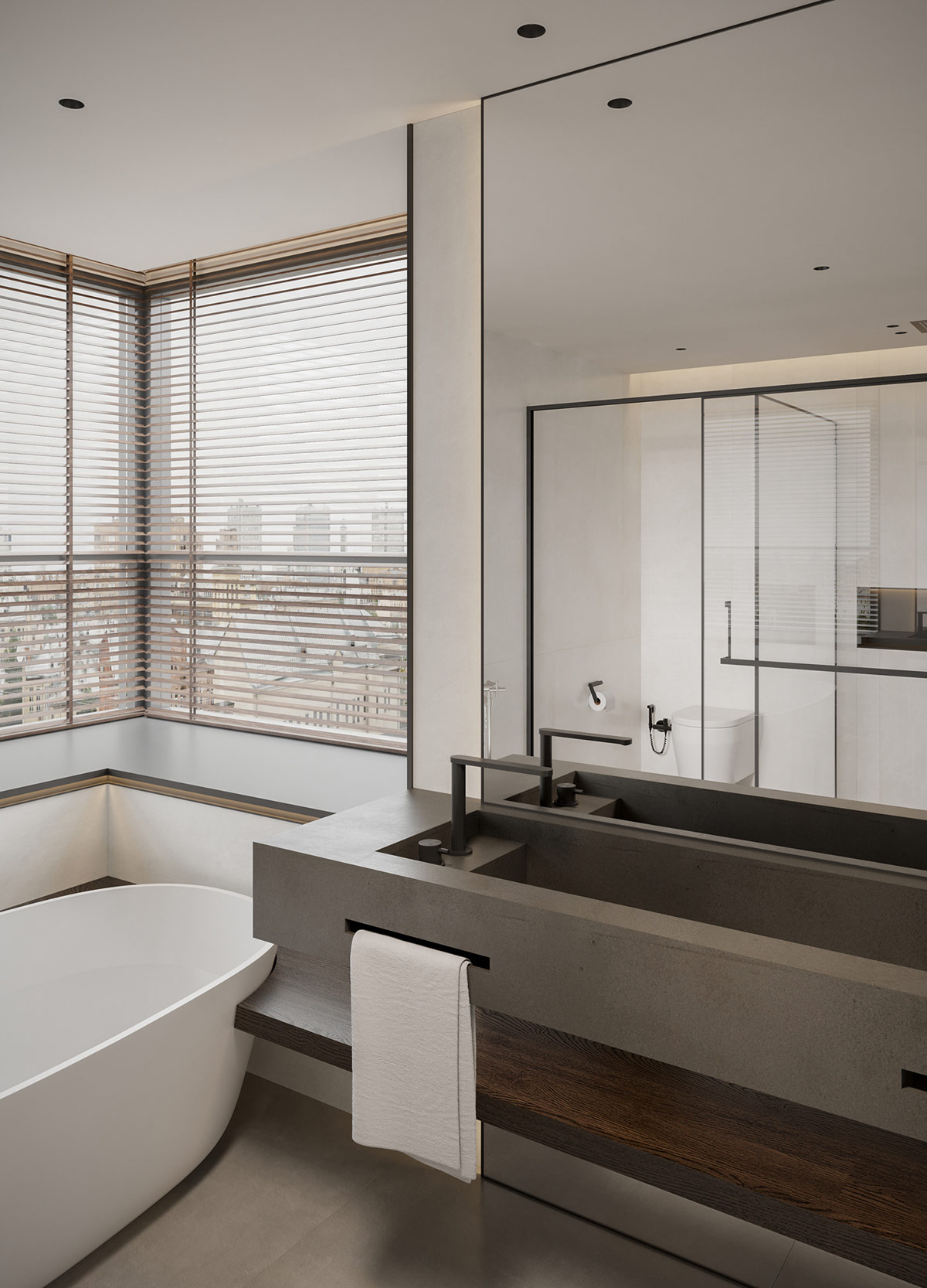 Mellow Modern White Interior With Earthy Accents