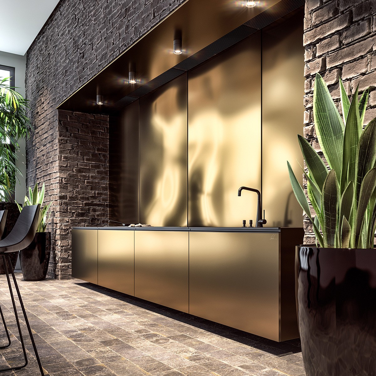 51 Gold Kitchens With Tips And Accessories To Help You Design Yours