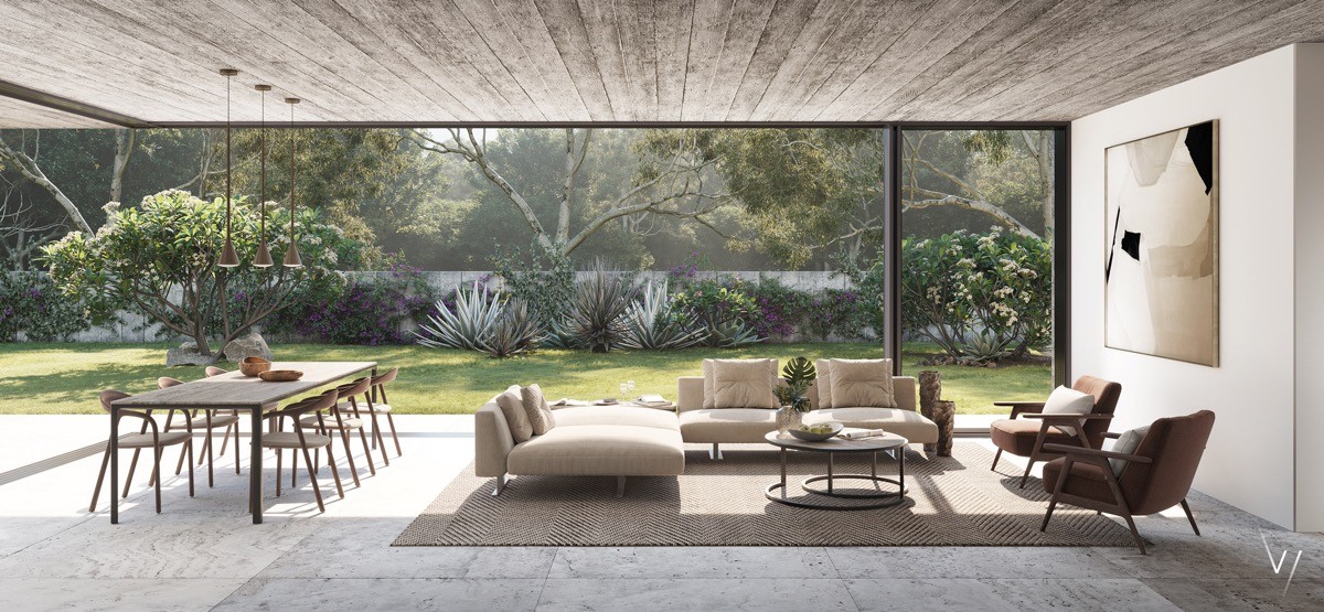 40 Light Filled Living Rooms Connected With Nature