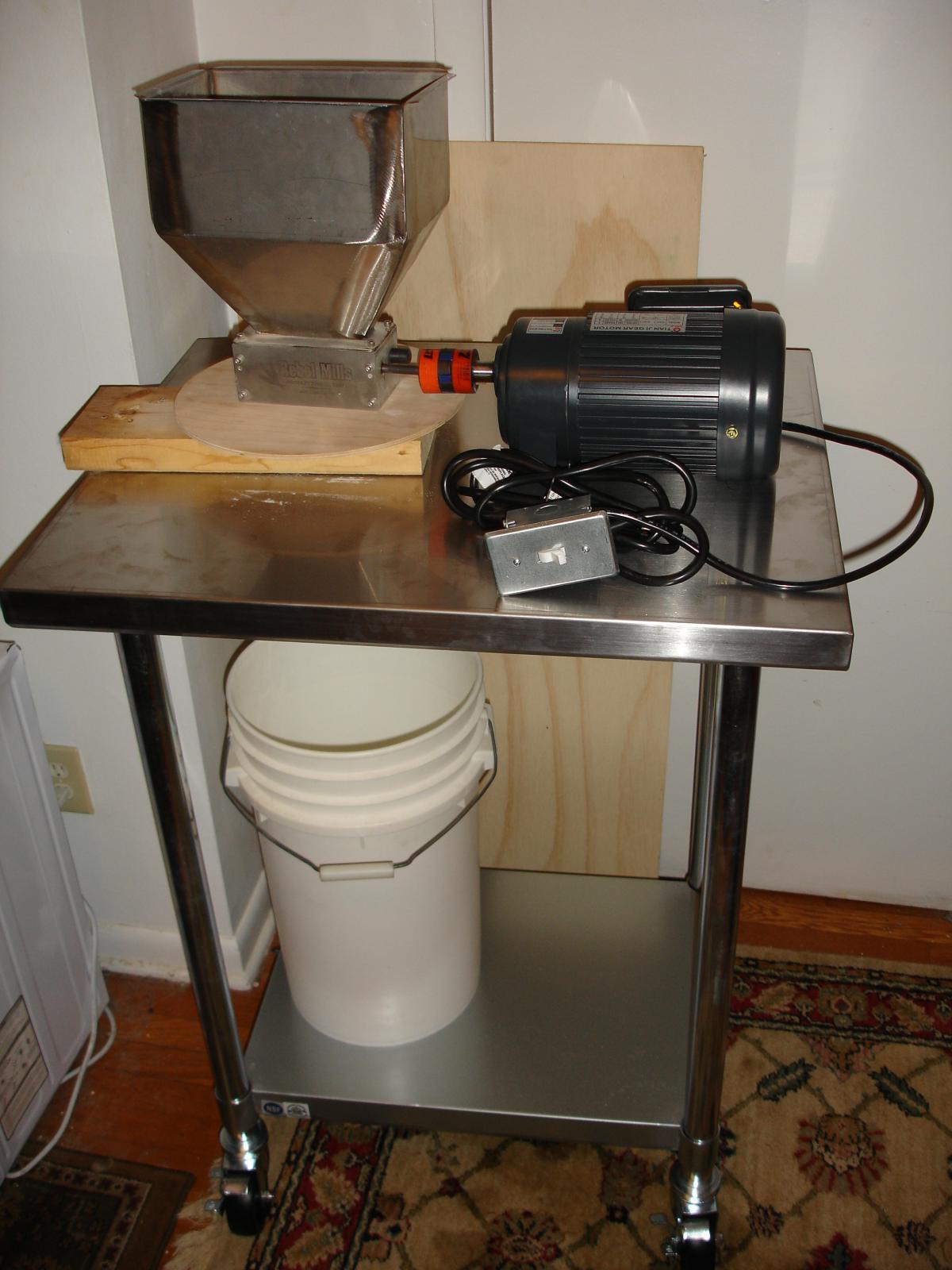 Table for Motorized Grain Mill Homebrew Talk Beer, Wine, Mead