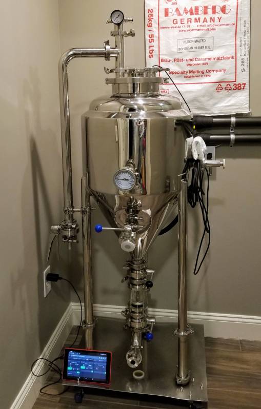 Brewer's Hardware jacketed conical / unitank. Full Review Homebrew