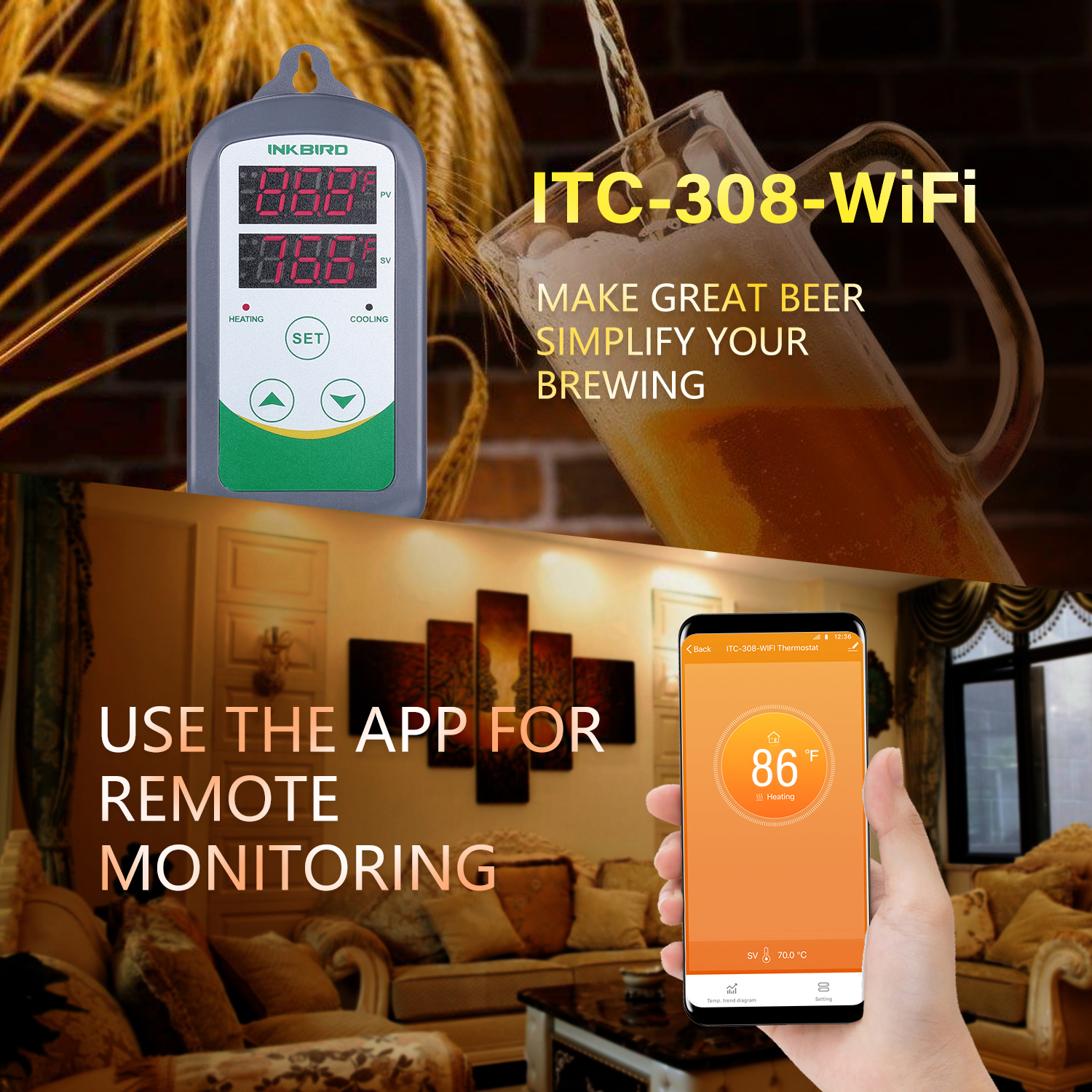 Inkbird Amazon Lighting Deal for ITC308/WiFi Temperature Controller