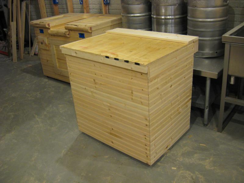 Hoppo's Rustic Motorized Grain Mill and Grain Storage Bin Homebrew Talk Beer, Wine