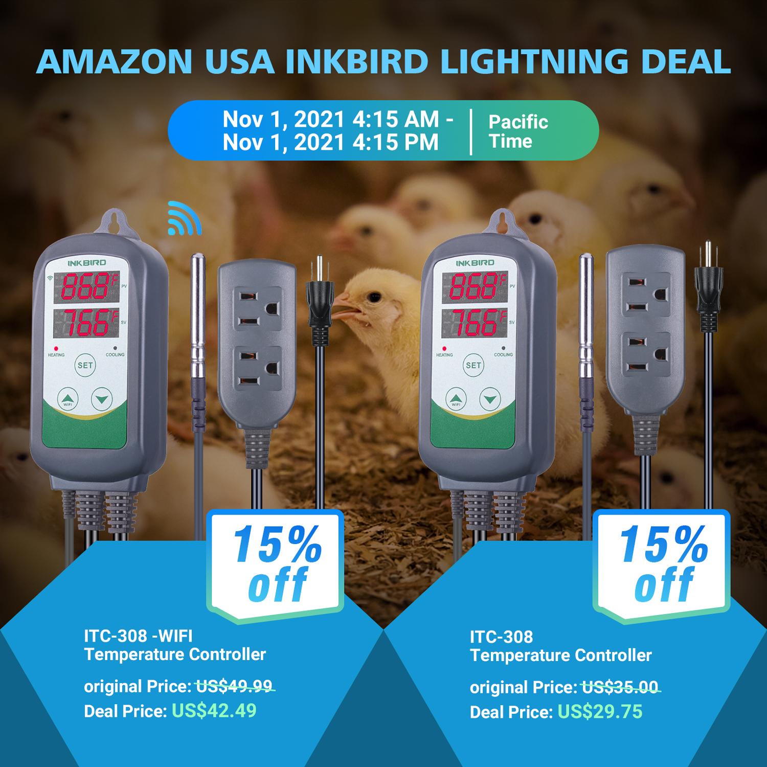 Amazon Lightning Deal for INKBIRD Best Seller Temperature Controller