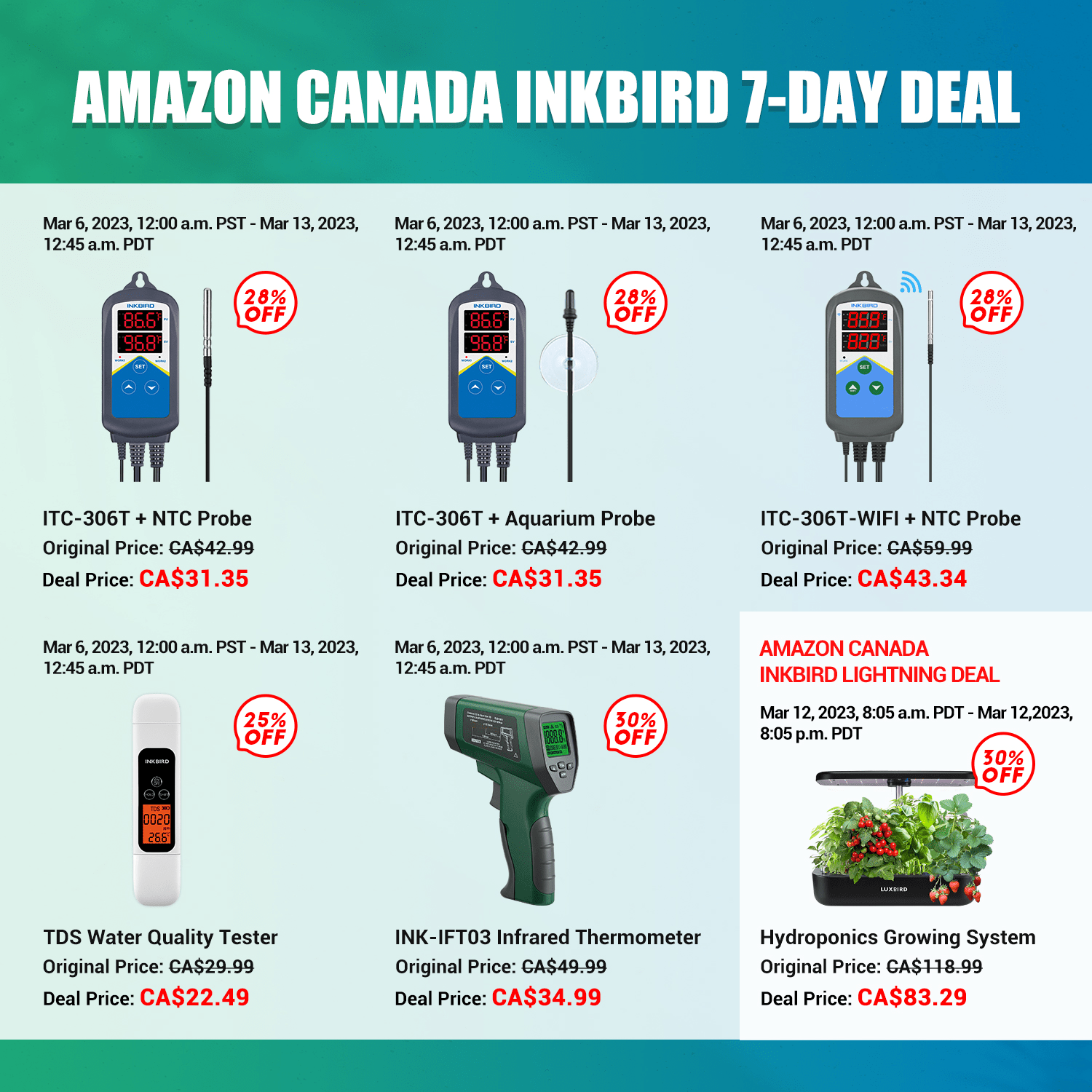 Amazon Lightning Deal for INKBIRD WiFi Inline Duct Fan 35 OFF