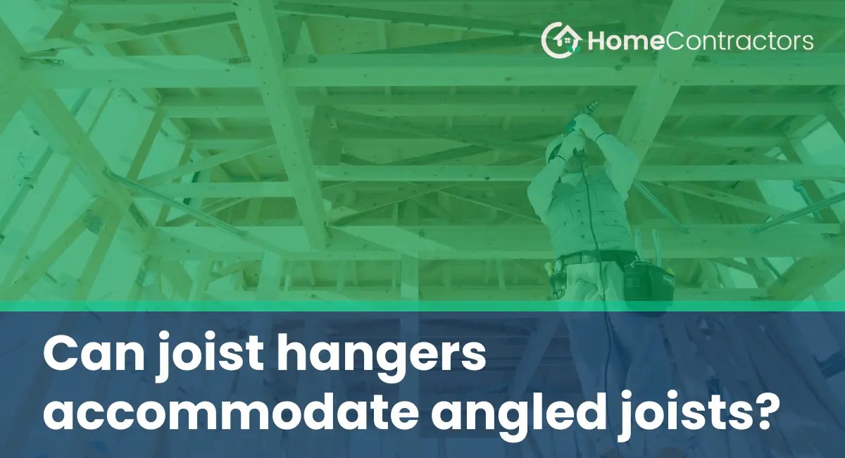 Can joist hangers angled joists?