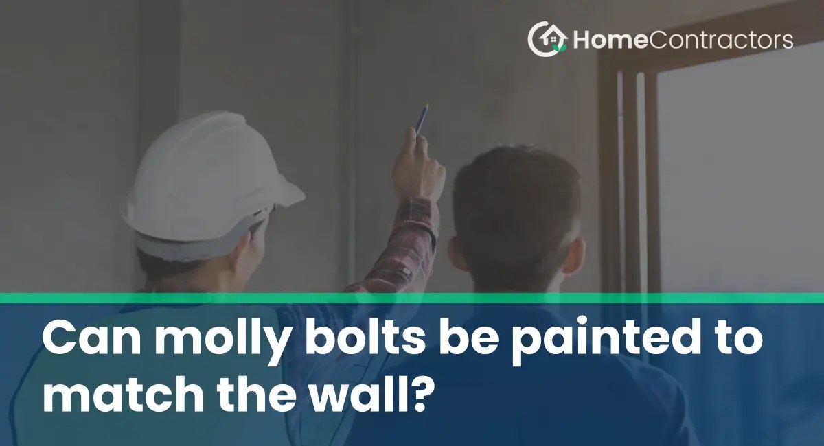 Can molly bolts be painted to match the wall?