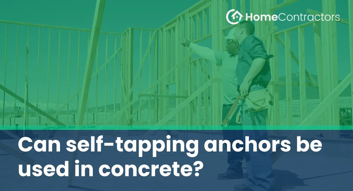 Can selftapping anchors be used in concrete?