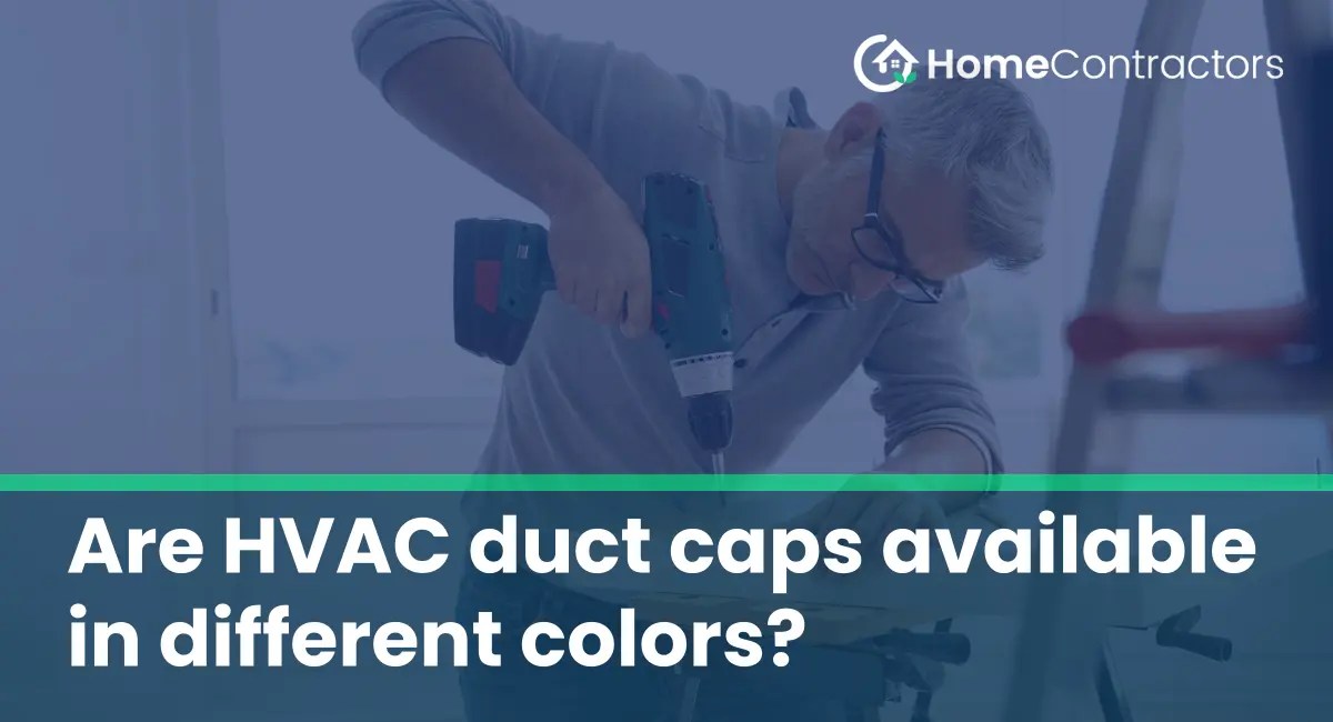 Are HVAC duct caps available in different colors?