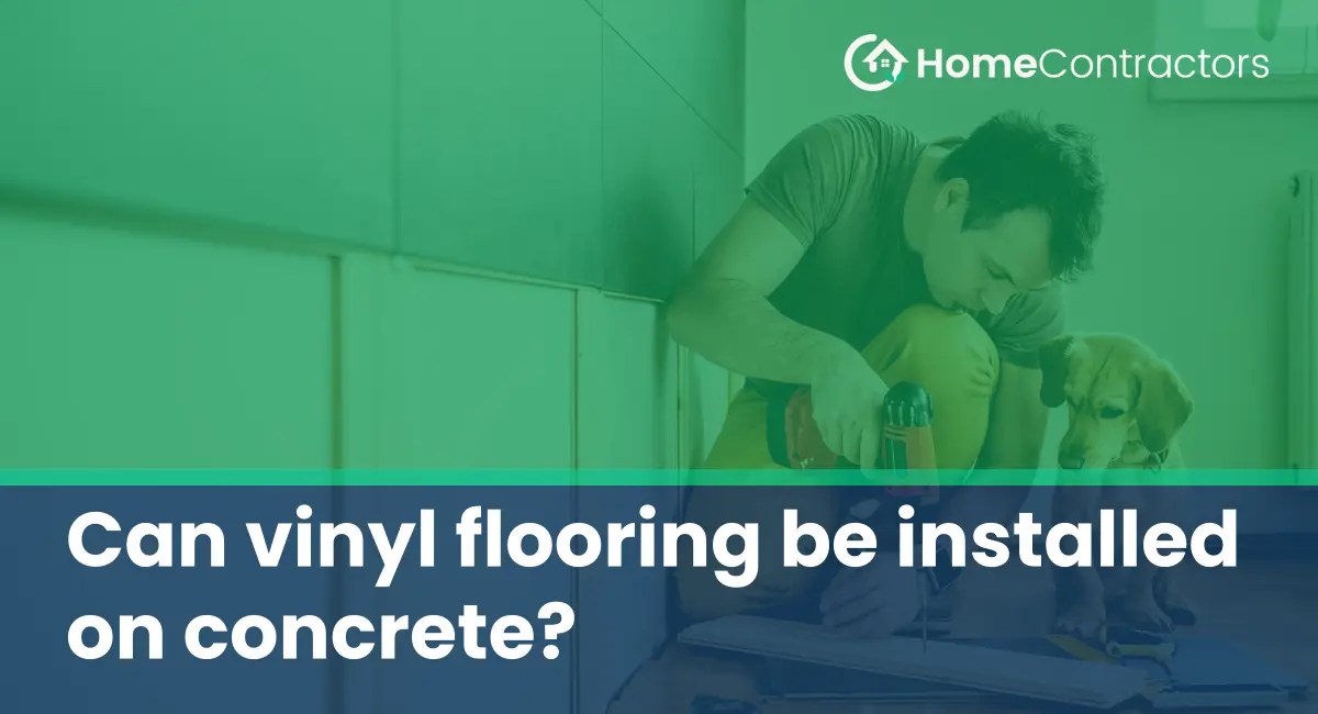Can vinyl flooring be installed on concrete?
