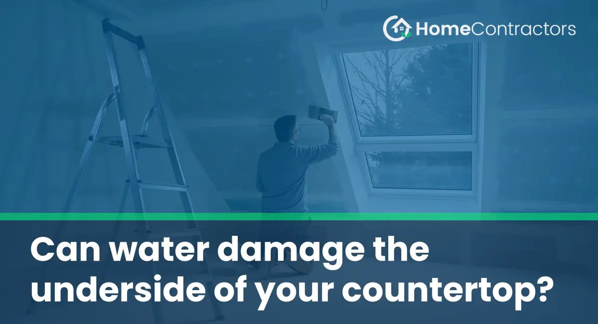 Can water damage the underside of your countertop?