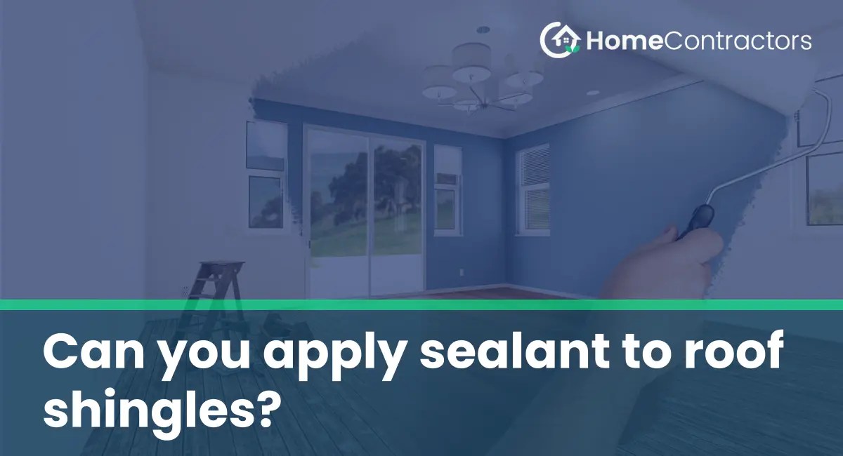 Can you apply sealant to roof shingles?