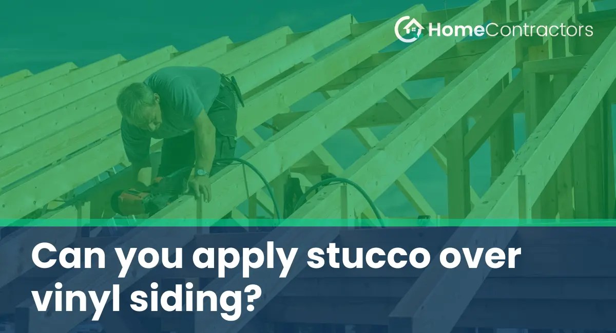 Can you apply stucco over vinyl siding?