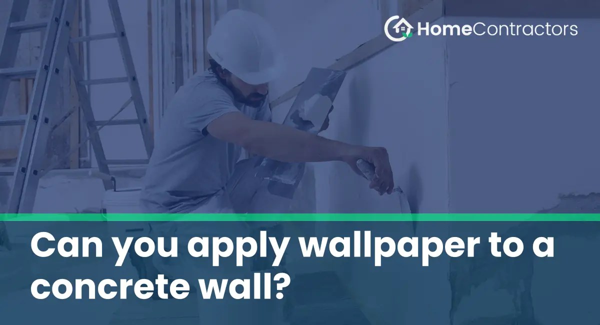 Can you apply wallpaper to a concrete wall?