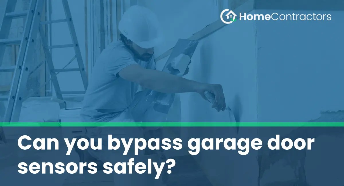 Can you bypass garage door sensors safely?