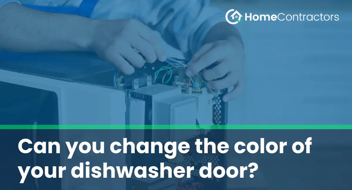 Can you change the color of your dishwasher door?