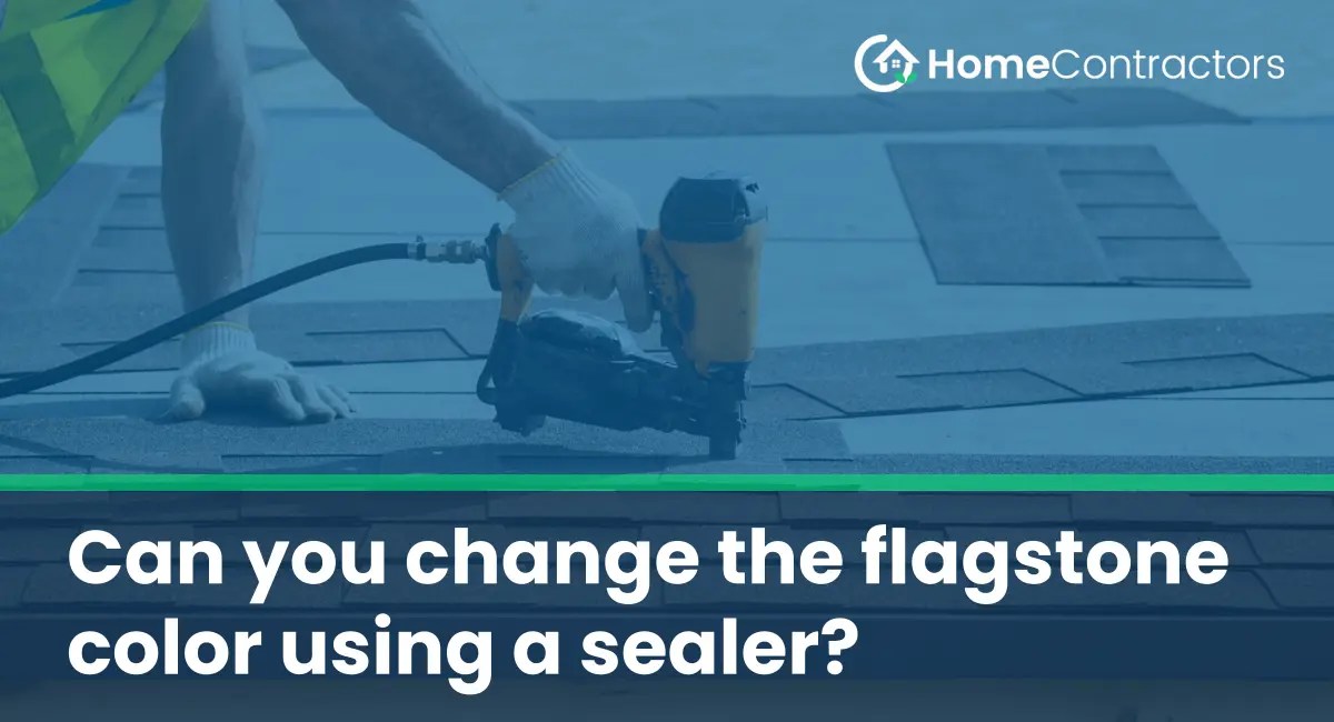 Can you change the flagstone color using a sealer?