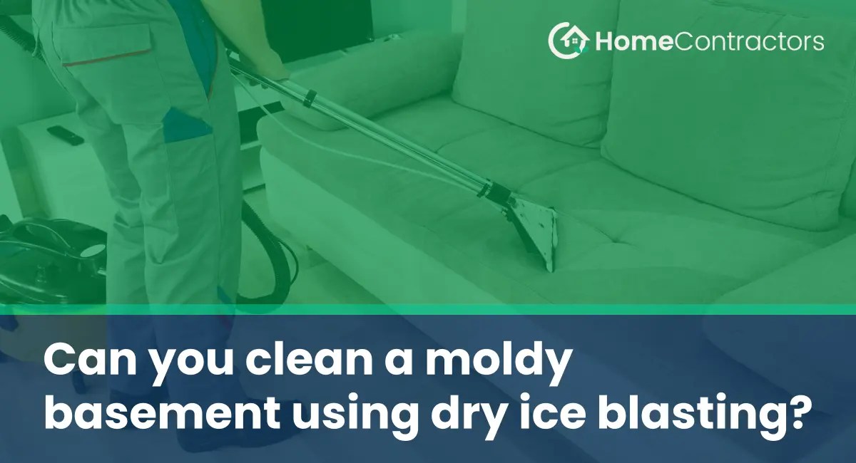 Can you clean a moldy basement using dry ice blasting