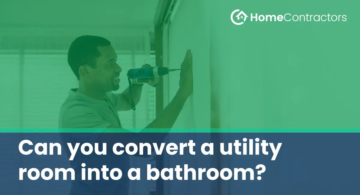 Can you convert a utility room into a bathroom?