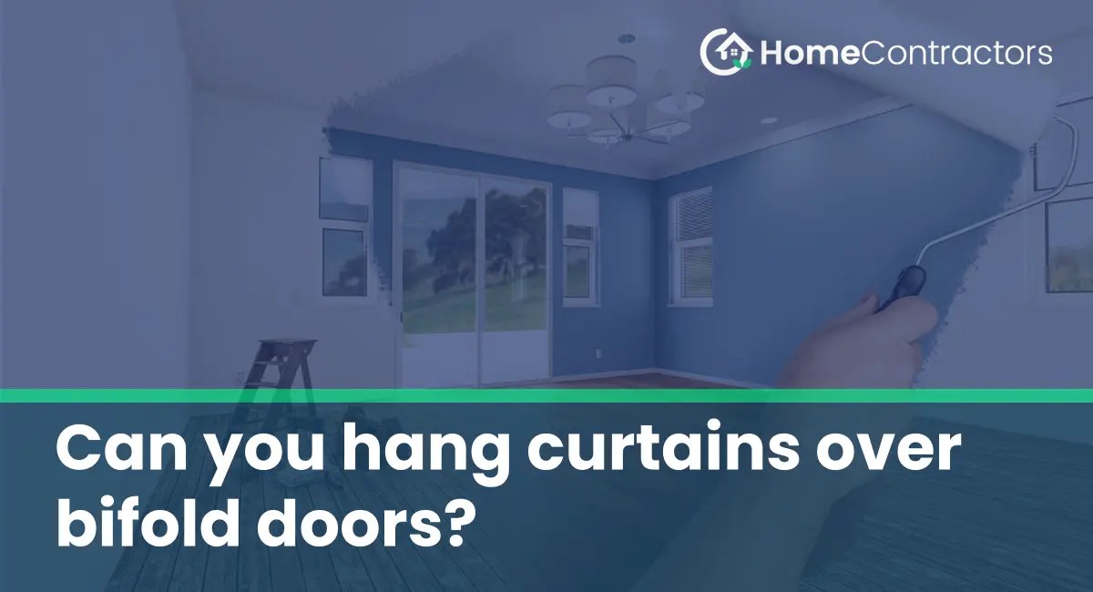 Can you hang curtains over bifold doors?