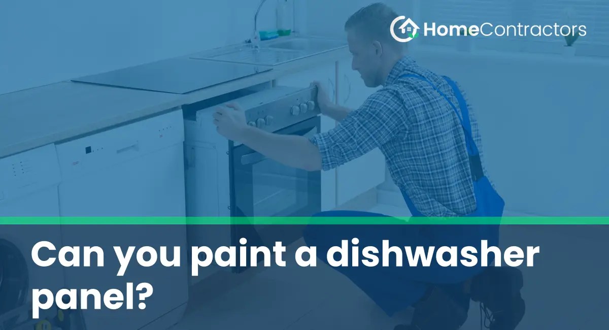Can you paint a dishwasher panel?