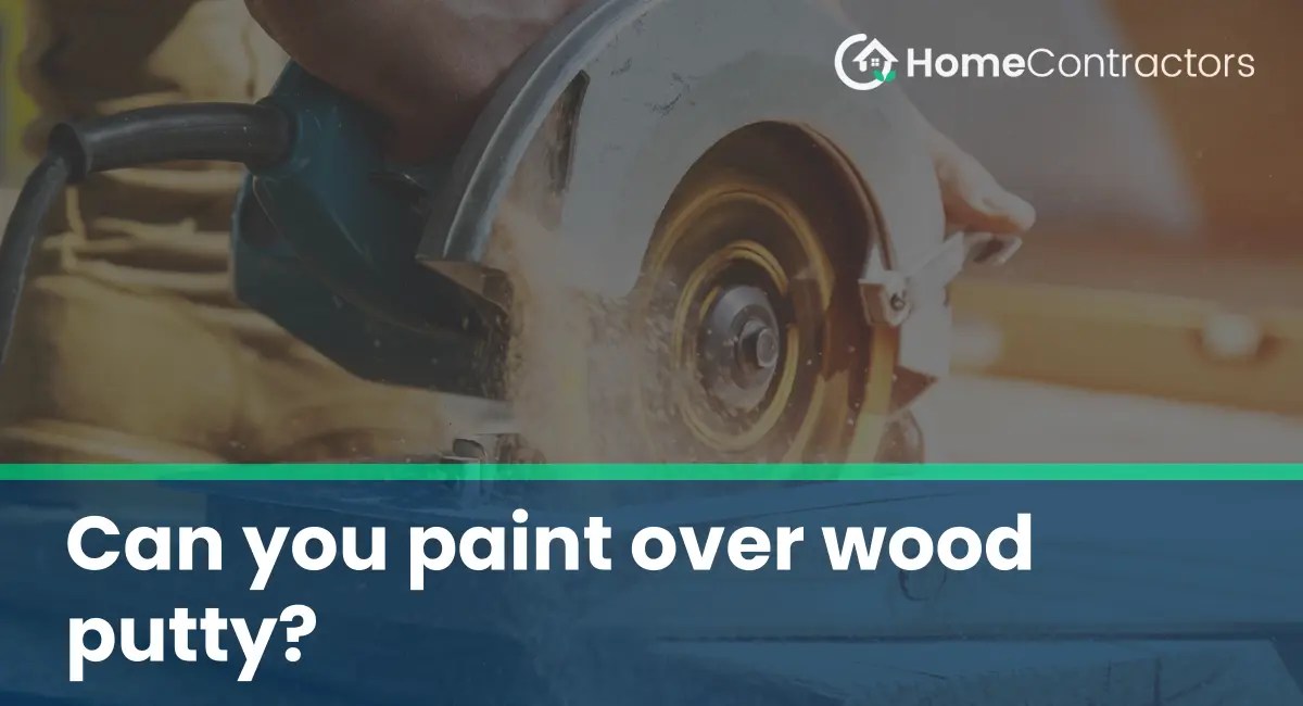 Can you paint over wood putty?