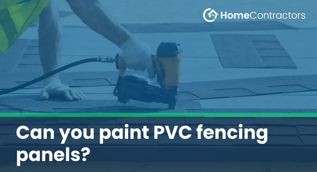 Can you paint PVC fencing panels?