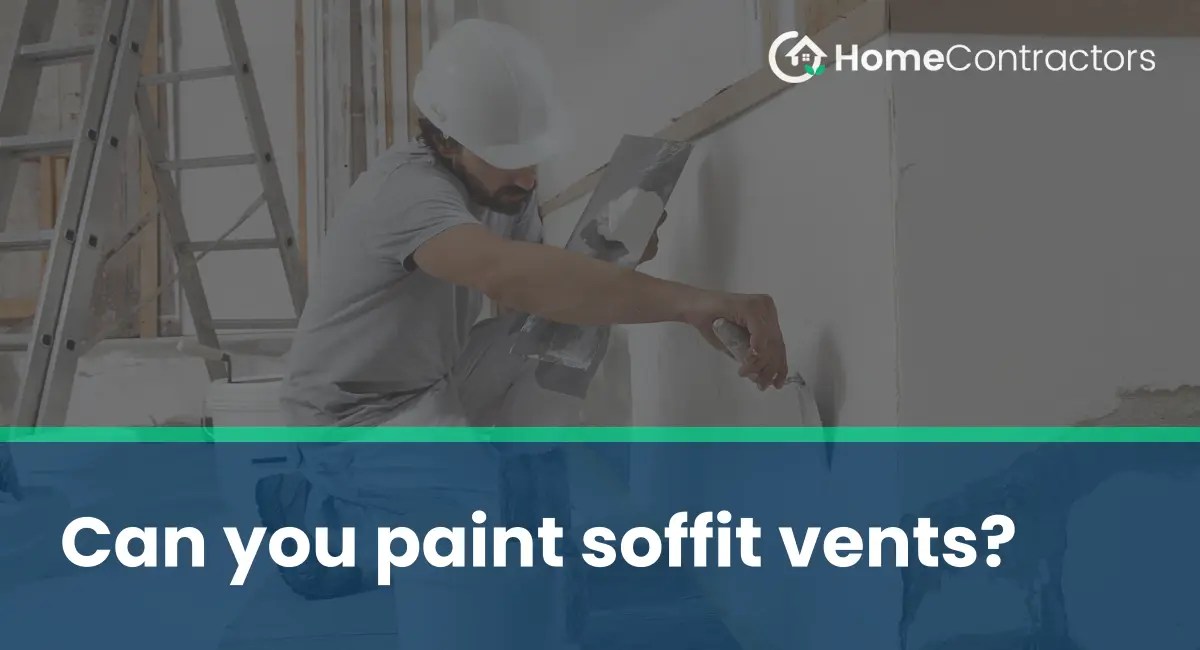 Can you paint soffit vents?