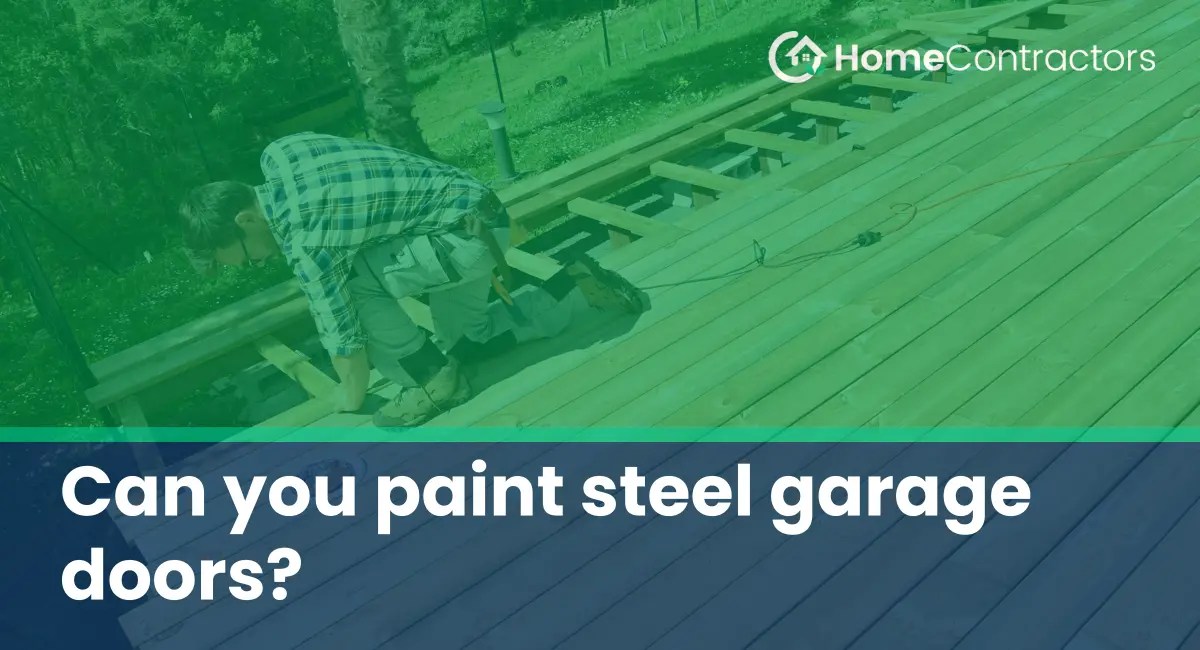 Can you paint steel garage doors?