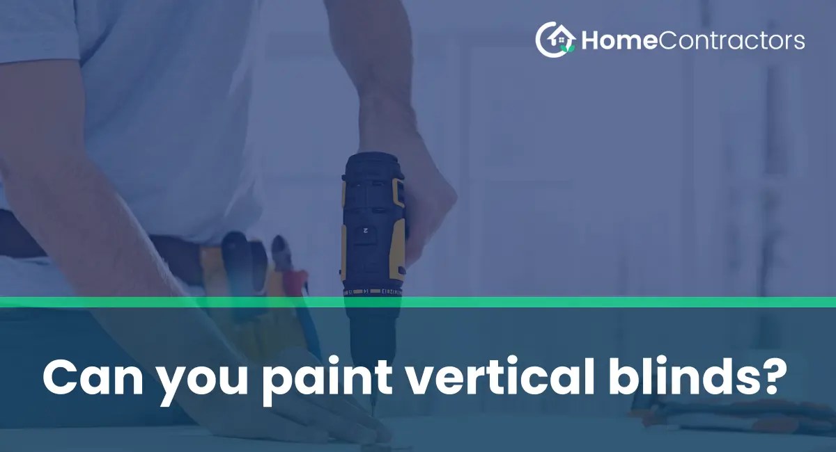 Can you paint vertical blinds?