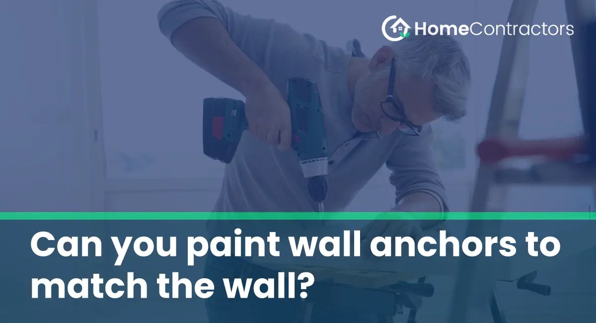 Can you paint wall anchors to match the wall?