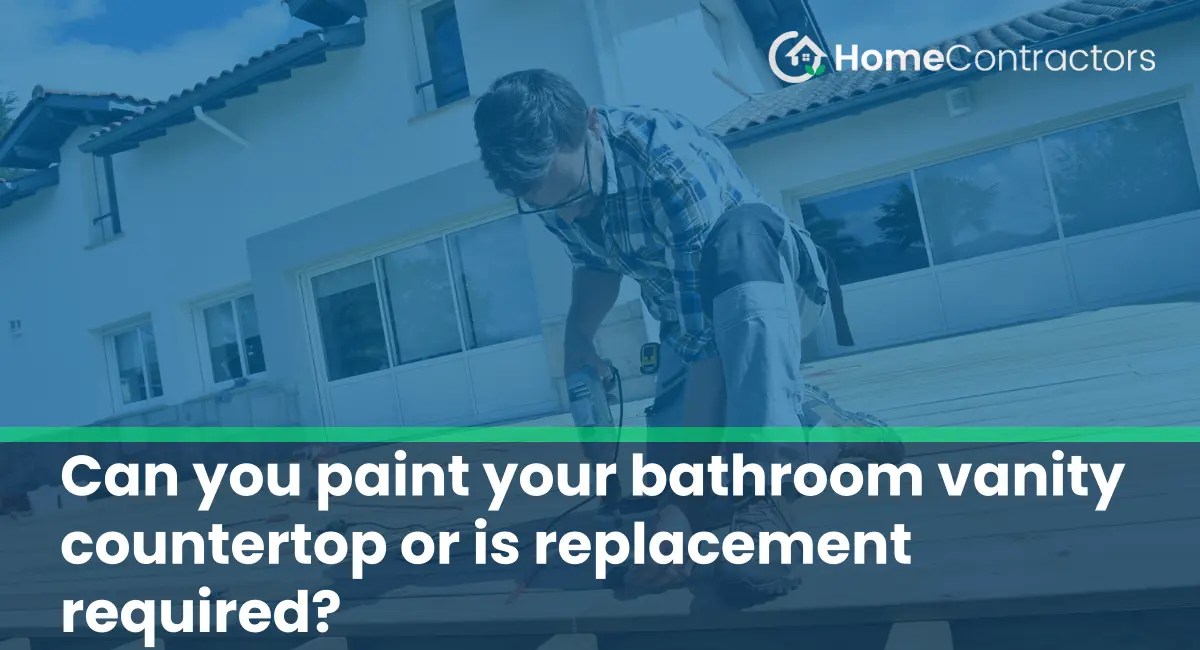 Can you paint your bathroom vanity countertop or is replacement