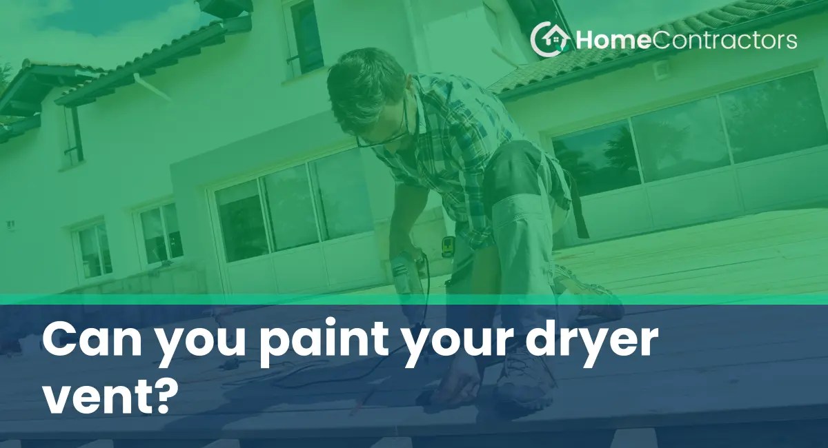 Can you paint your dryer vent?