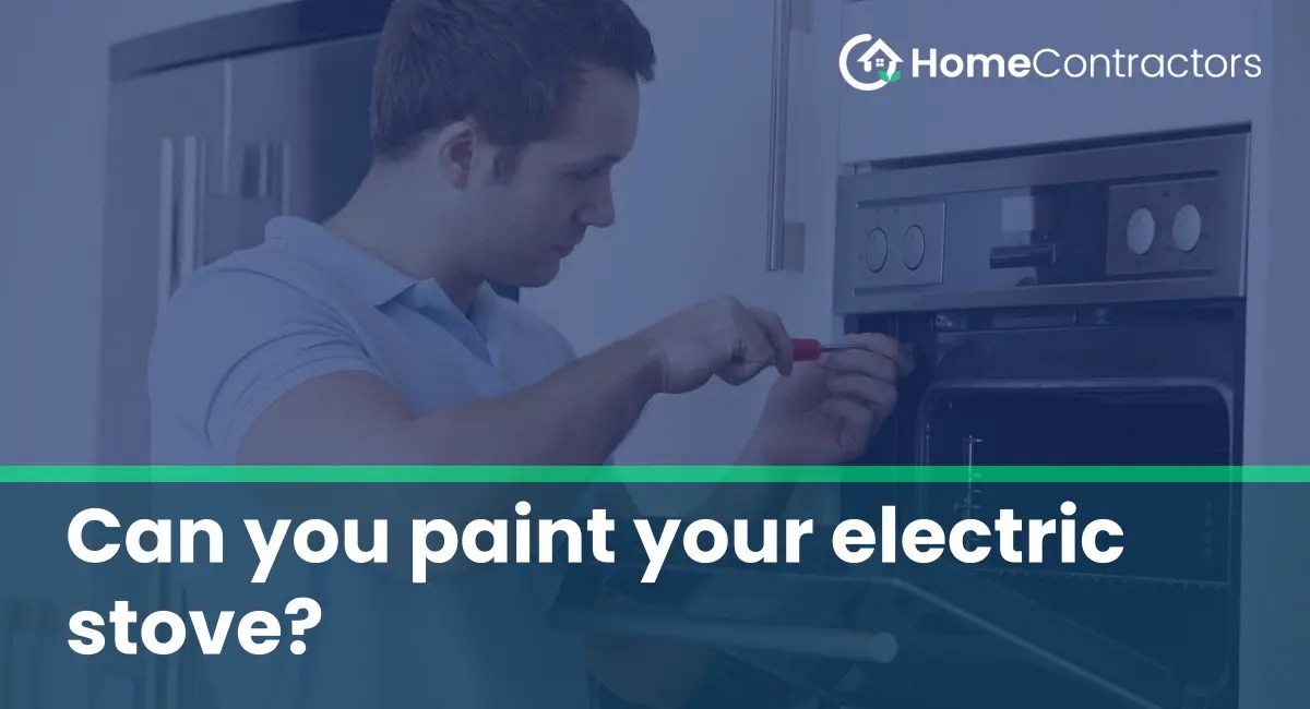 Can you paint your electric stove?