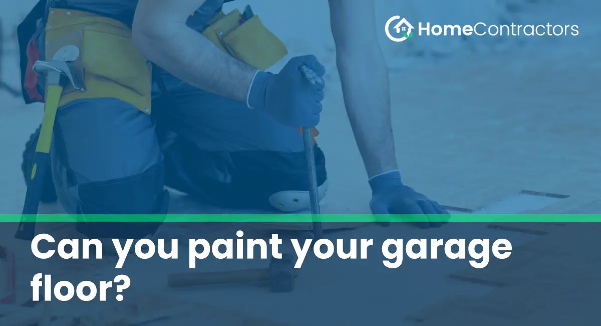 Can you paint your garage floor?